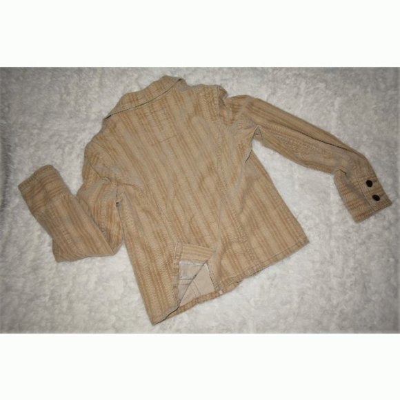 Maurices corduroy blazer jacket coat button pockets collar tan beige - Picture 4 of 6